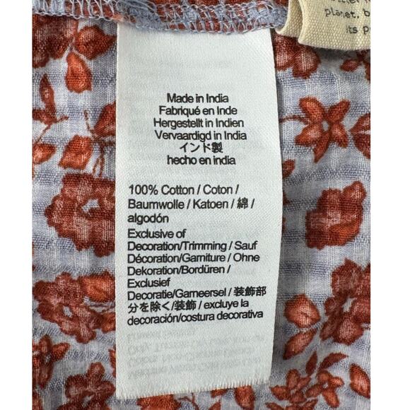 NWOT Madewell Button-Front Smocked Back Top in Piccola Floral Size 4 - Picture 7 of 10